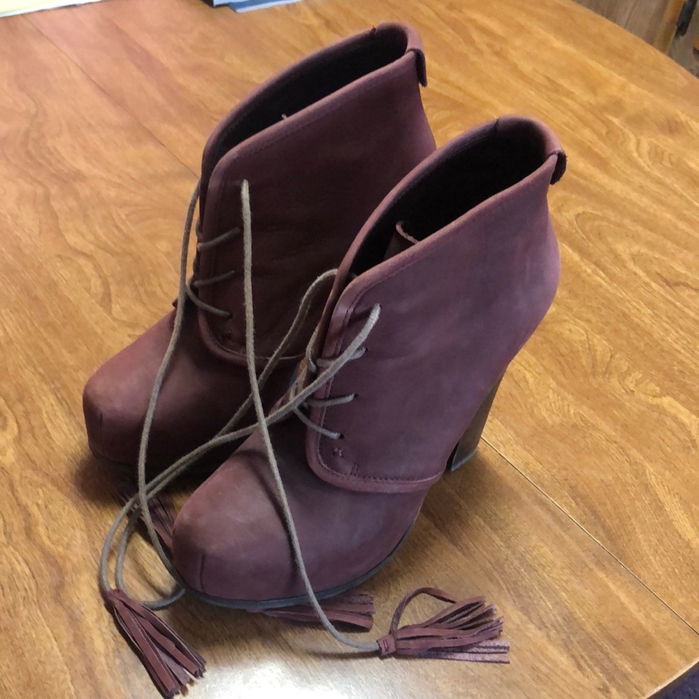Women's Burgundy Ankle Boots by Steve Madden